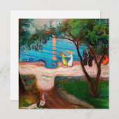 エドバードムンチ – ダンスオンビーチ サンキューカード (正面/裏面)