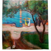 エドバードムンチ – ダンスオンビーチ シャワーカーテン (正面)