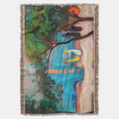 エドバードムンチ – ダンスオンビーチ スローブランケット (正面縦)