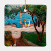 エドバードムンチ – ダンスオンビーチ セラミックオーナメント (裏面)