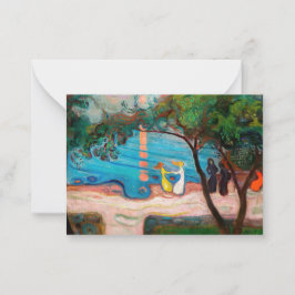 エドバードムンチ – ダンスオンビーチ ノートカード