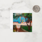 エドバードムンチ – ダンスオンビーチ ノートカード (正面/裏面インサイチュ)