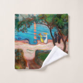 エドバードムンチ – ダンスオンビーチ バスタオルセット (ウォッシュタオル)