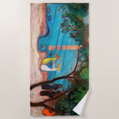 エドバードムンチ – ダンスオンビーチ ビーチタオル (正面)