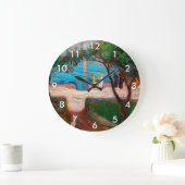 エドバードムンチ – ダンスオンビーチ ラージ壁時計 (ホーム)