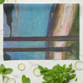 エドバードムンチ – ムーンライト キッチンタオル (折り畳み)