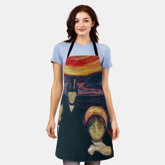 エドバードムンチ – 不安 エプロン (着用した状態)