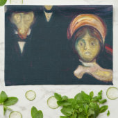 エドバードムンチ – 不安 キッチンタオル (折り畳み)