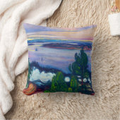 エドバードムンチ – 列車の煙 クッション (ブランケット)