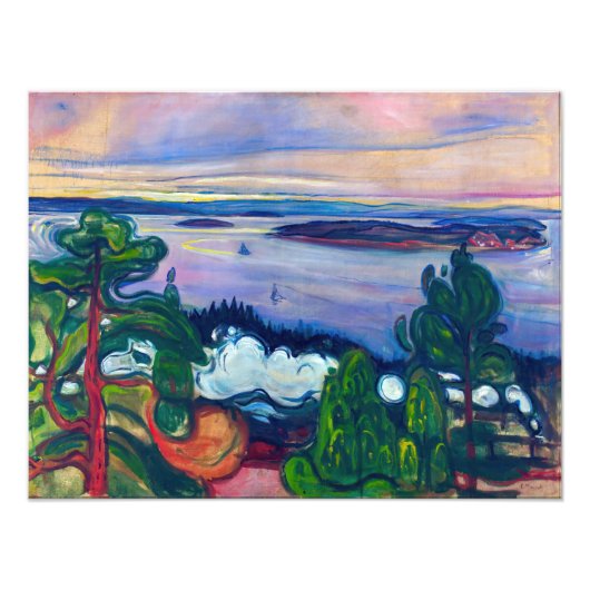 エドバードムンチ – 列車の煙 フォトプリント            (正面)