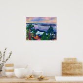 エドバードムンチ – 列車の煙 ポスター (キッチン)