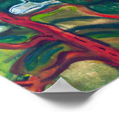 エドバードムンチ – 列車の煙 ポスター (角)