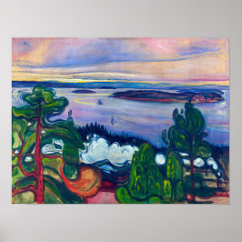 エドバードムンチ – 列車の煙 ポスター