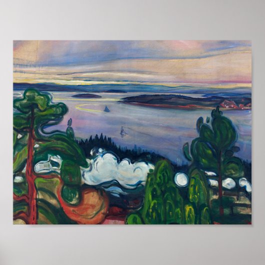 エドバードムンチ – 列車の煙 ポスター (正面)