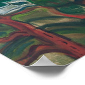 エドバードムンチ – 列車の煙 ポスター (角)