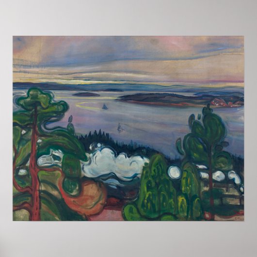 エドバードムンチ – 列車の煙 ポスター (正面)