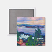 エドバードムンチ – 列車の煙 マグネット (正面/裏面)