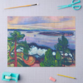 エドバードムンチ – 列車の煙 薄葉紙 (クラフト)