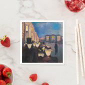 エドバードムンチ – 夕べオンカールヨハン通り スタンダードカクテルナプキン (インサイチュ)