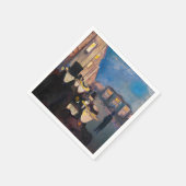 エドバードムンチ – 夕べオンカールヨハン通り スタンダードカクテルナプキン (角)