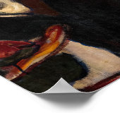 エドバードムンチ – 夕べオンカールヨハン通り ポスター (角)