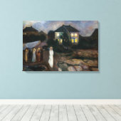 エドバードムンチ – 嵐 キャンバスプリント (インサイチュ (ウッドフロア))