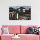 エドバードムンチ – 嵐 キャンバスプリント (インサイチュ (リビング))