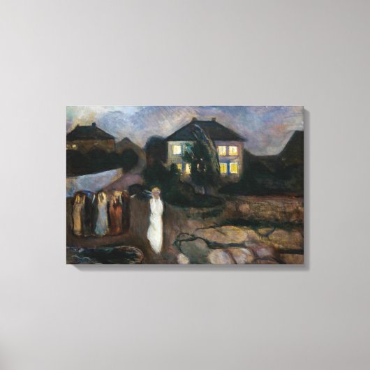 エドバードムンチ – 嵐 キャンバスプリント (正面)