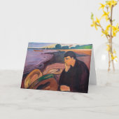 エドバードムンチ – 憂鬱1894 カード (黄色い花)