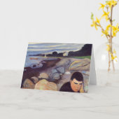 エドバードムンチ – 憂鬱 カード (黄色い花)