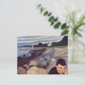 エドバードムンチ – 憂鬱 ポストカード (スタンド正面)