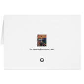 エドバード・ムンクによる悲鳴、ヴィンテージ表現主義 (裏面横)