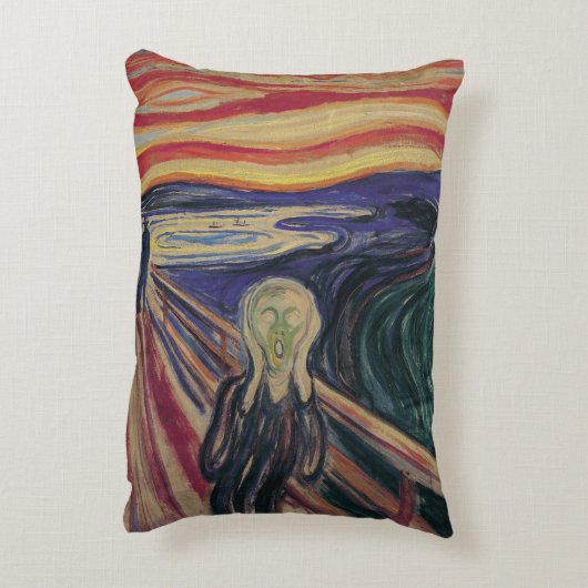 エドバード・ムンクによる悲鳴、ヴィンテージ表現主義 アクセントクッション (裏面(縦))