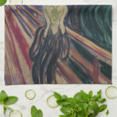 エドバード・ムンクによる悲鳴、ヴィンテージ表現主義 キッチンタオル (折り畳み)