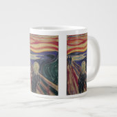 エドバード・ムンクによる悲鳴、ヴィンテージ表現主義 ジャンボコーヒーマグカップ (正面右)