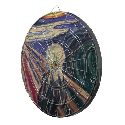 エドバード・ムンクによる悲鳴、ヴィンテージ表現主義 ダーツボード (正面右)