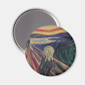 エドバード・ムンクによる悲鳴、ヴィンテージ表現主義 マグネット (正面/裏面)