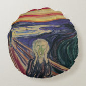 エドバード・ムンクによる悲鳴、ヴィンテージ表現主義 ラウンドクッション (裏面)