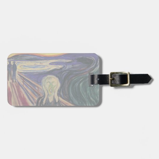 エドバード・ムンクによる悲鳴、ヴィンテージ表現主義 ラゲッジタグ (正面横)
