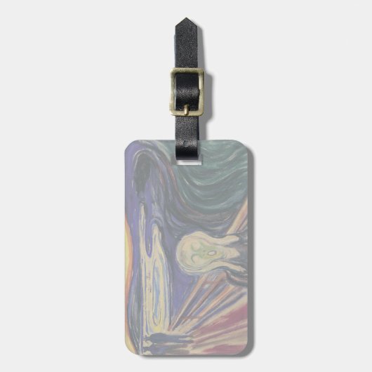 エドバード・ムンクによる悲鳴、ヴィンテージ表現主義 ラゲッジタグ (正面縦)