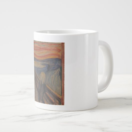 エドバード・ムンクによる自然の悲鳴1893 ジャンボコーヒーマグカップ (正面右)