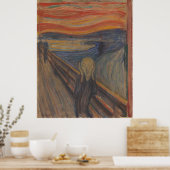 エドバード・ムンクによる1893年の自然の悲鳴 ポスター (キッチン)