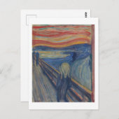 エドバード・ムンクの悲鳴 ポストカード (正面/裏面)