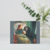 エドバード・ムンクの病気の子は、ソフィーを見せつける ポストカード (スタンド正面)