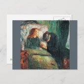 エドバード・ムンクの病気の子は、ソフィーを見せつける ポストカード (正面/裏面)