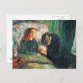 エドバード・ムンクの病気の子は、ソフィーを見せつける ポストカード (正面/裏面)