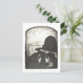 エドバード・ムンク「アトラクションI」絵画のポストカード ポストカード (スタンド正面)