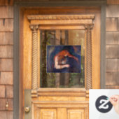 エドバード・ムンク – 吸血鬼/愛と痛み ウィンドウサイン (ホームデコレーション)