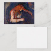 エドバード・ムンク – 吸血鬼/愛と痛み ノートカード (正面/裏面)