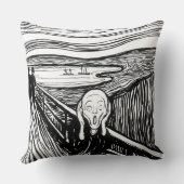 エドバード・ムンク – 悲鳴のリソグラフィ クッション (裏面)